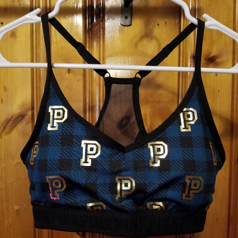 Pink size M sports bra